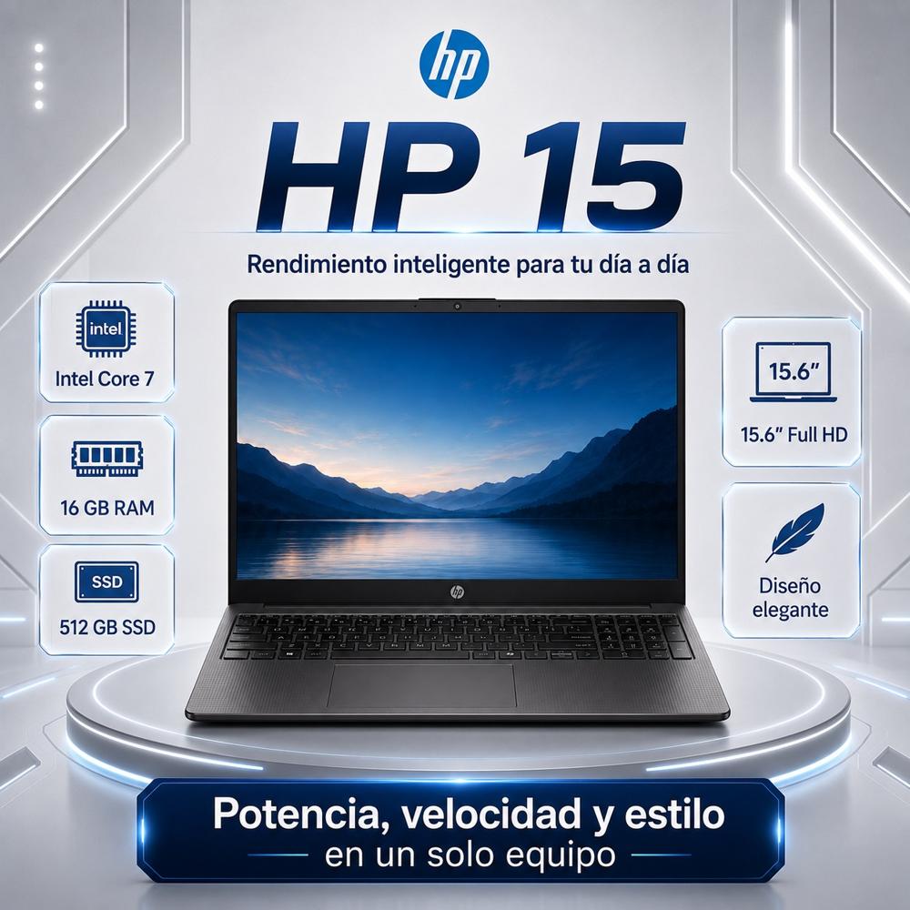 Laptop HP 250R G10 15.6 FHD Intel Core i7 150U 16GB RAM 512GB SSD FreeDOS D2DX8AT