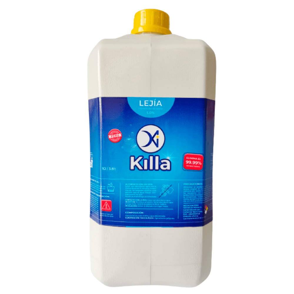 Lejía Domestica al 5 por ciento de Galón Killa