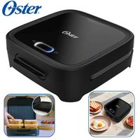 Sandwichera Oster CKSTSM400 Compacta Con Platos Hondos Negro