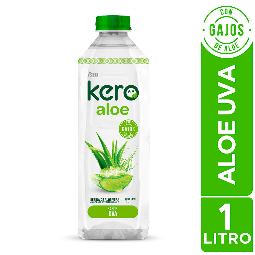 Bebida de Aloe KERO Uva Botella 1L