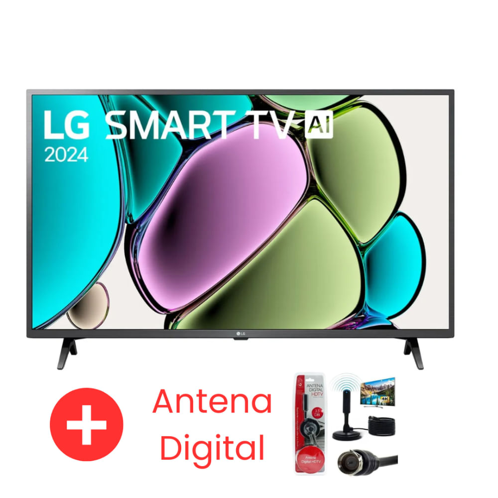 Televisor LG 43 SMART TV FHD LED 2024 43LR6000PSA MAS Antena Digital