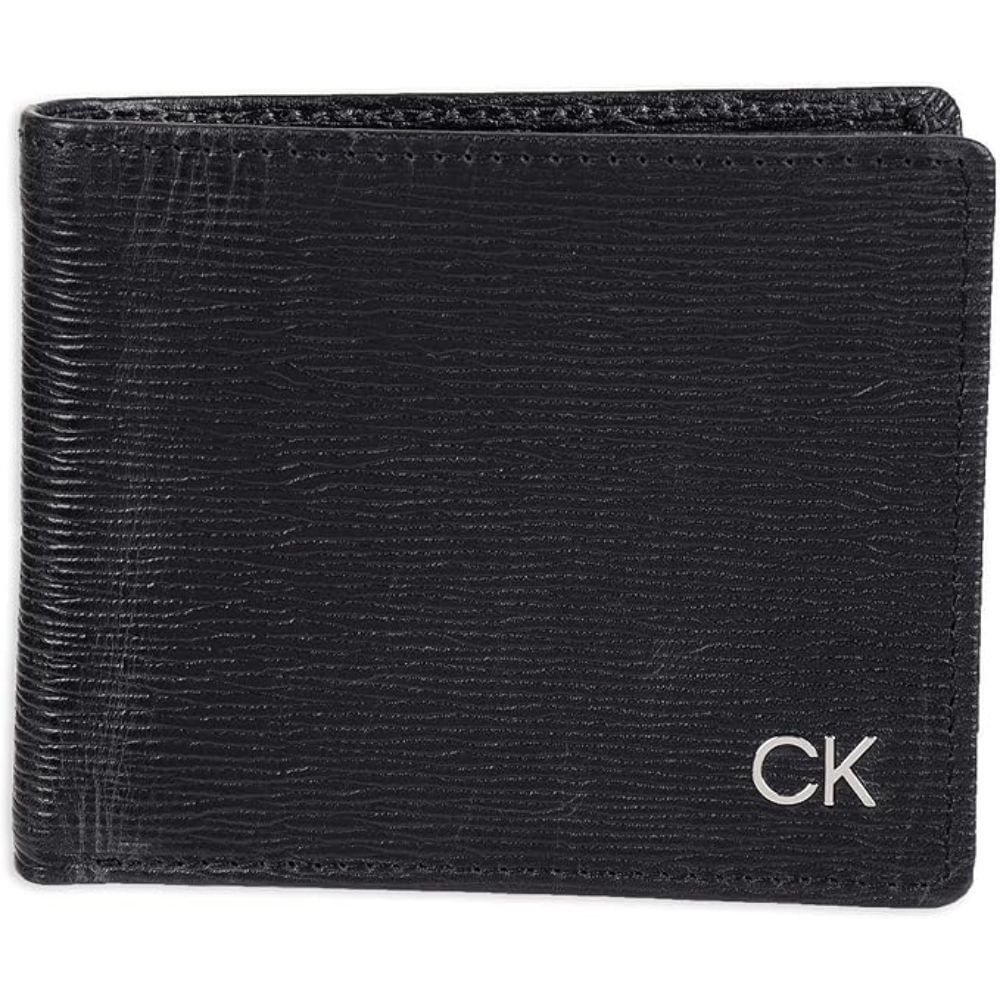 Billetera CALVIN KLEIN Cuero RFID Tarjetero - Negro