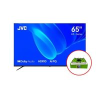 Combo Televisor JVC 65 "" LT-65KM748 2024 QLED 4K Google + Cocina Surge COCINETA/GAS Negro