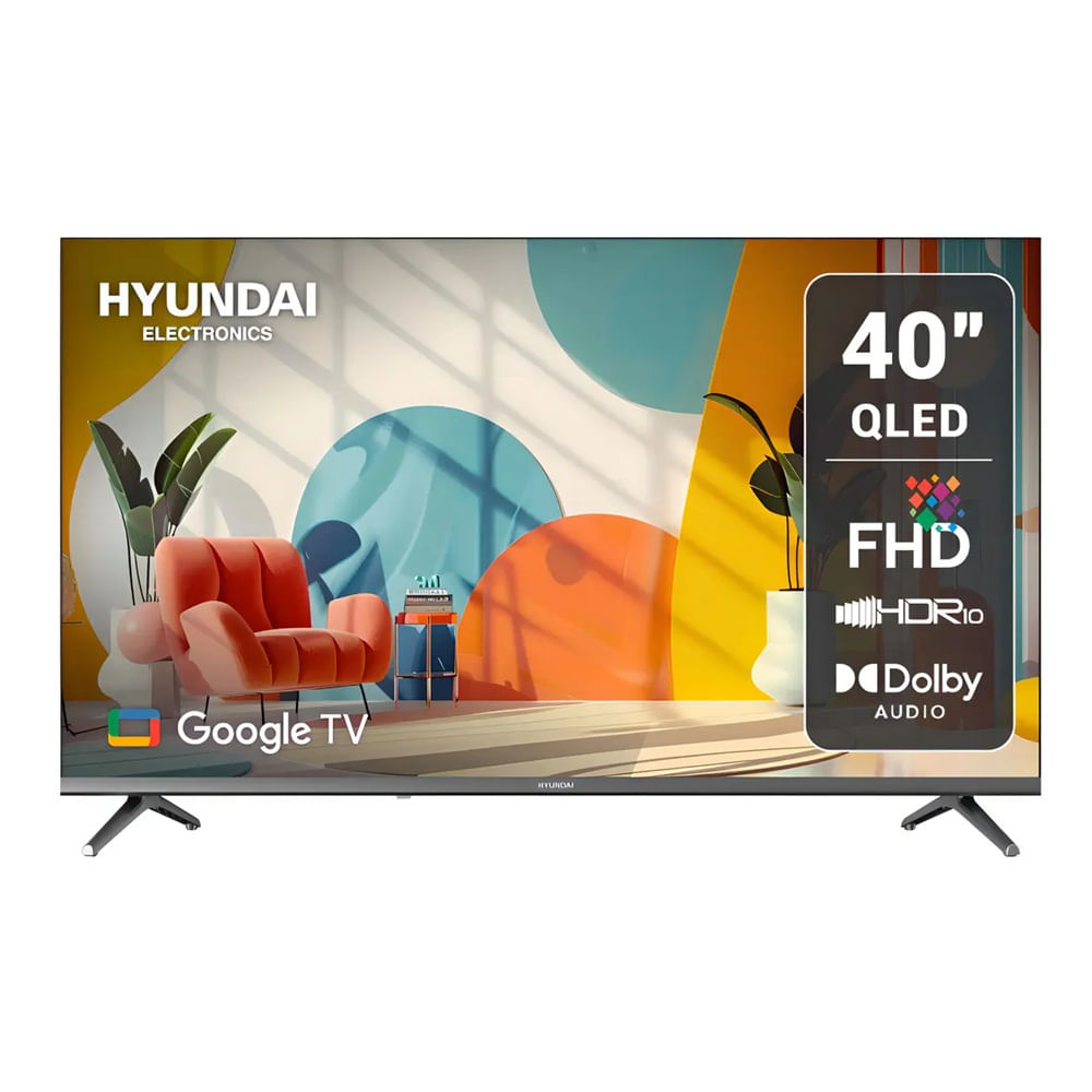 Televisor Hyundai 40 "" HYLED4029QG 2025 QLED Full HD(1920x1080) Google TV Negro