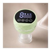 Extractor De Leche Eléctrico Recargable Color Verde Con Pantalla LED Y Biberón