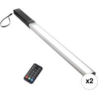 Raya Brite Stix RGB LED Light Wand V3 Kit 2 Luces 15"" con Control Remoto IR