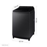 Lavadora Samsung WA40F19E7CPE 19 Kg Gris Grafito