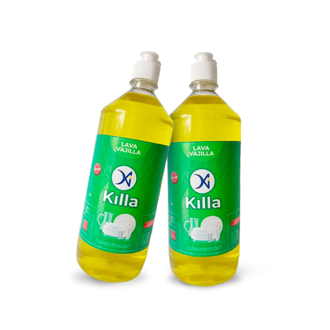 Lava Vajilla Killa por 2 Botellas de 1 Litro