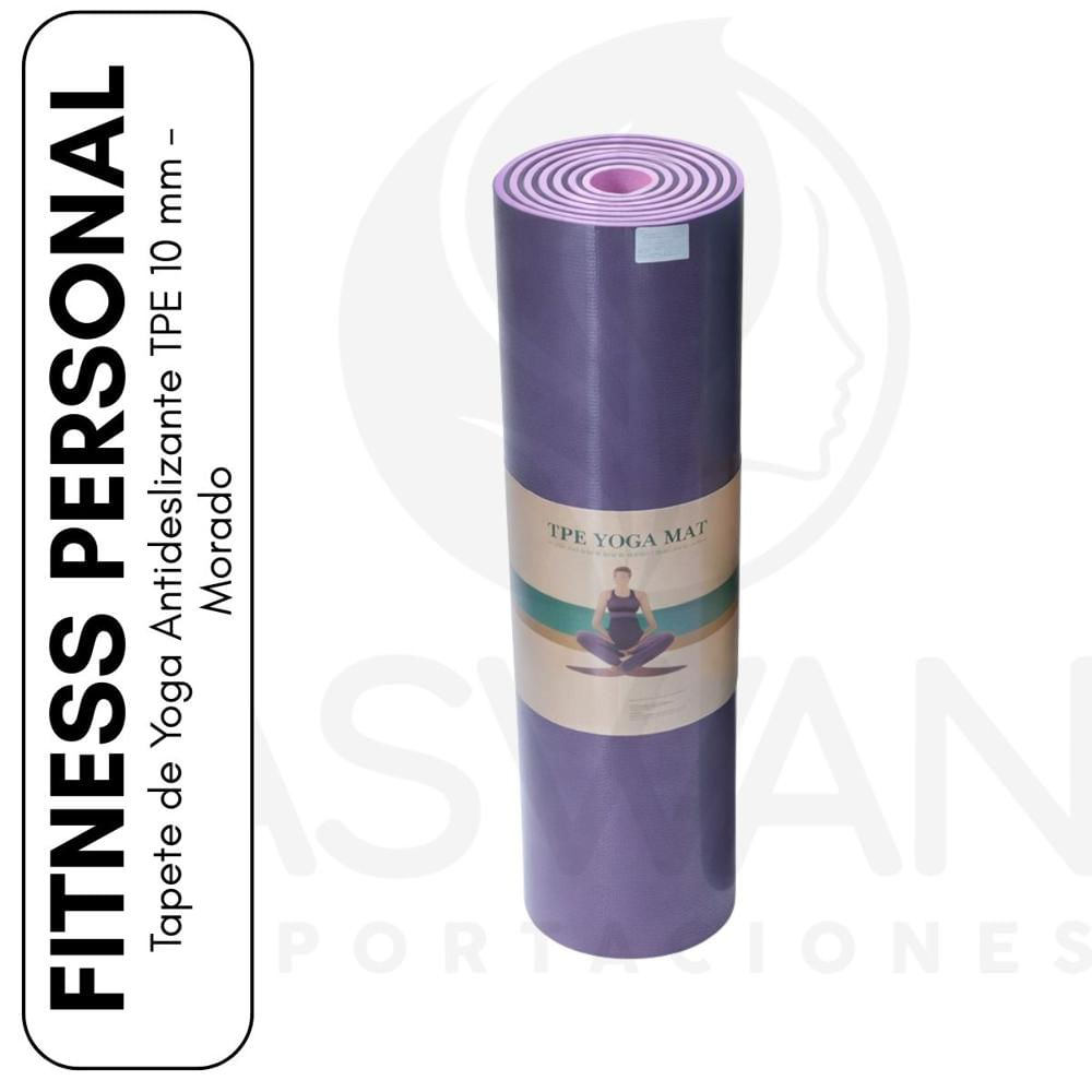 Mat de Yoga Fitness 10 mm Morado