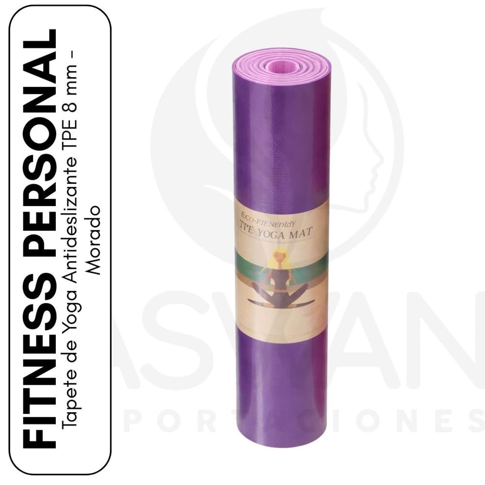 Mat de Yoga Fitness 8 mm Morado