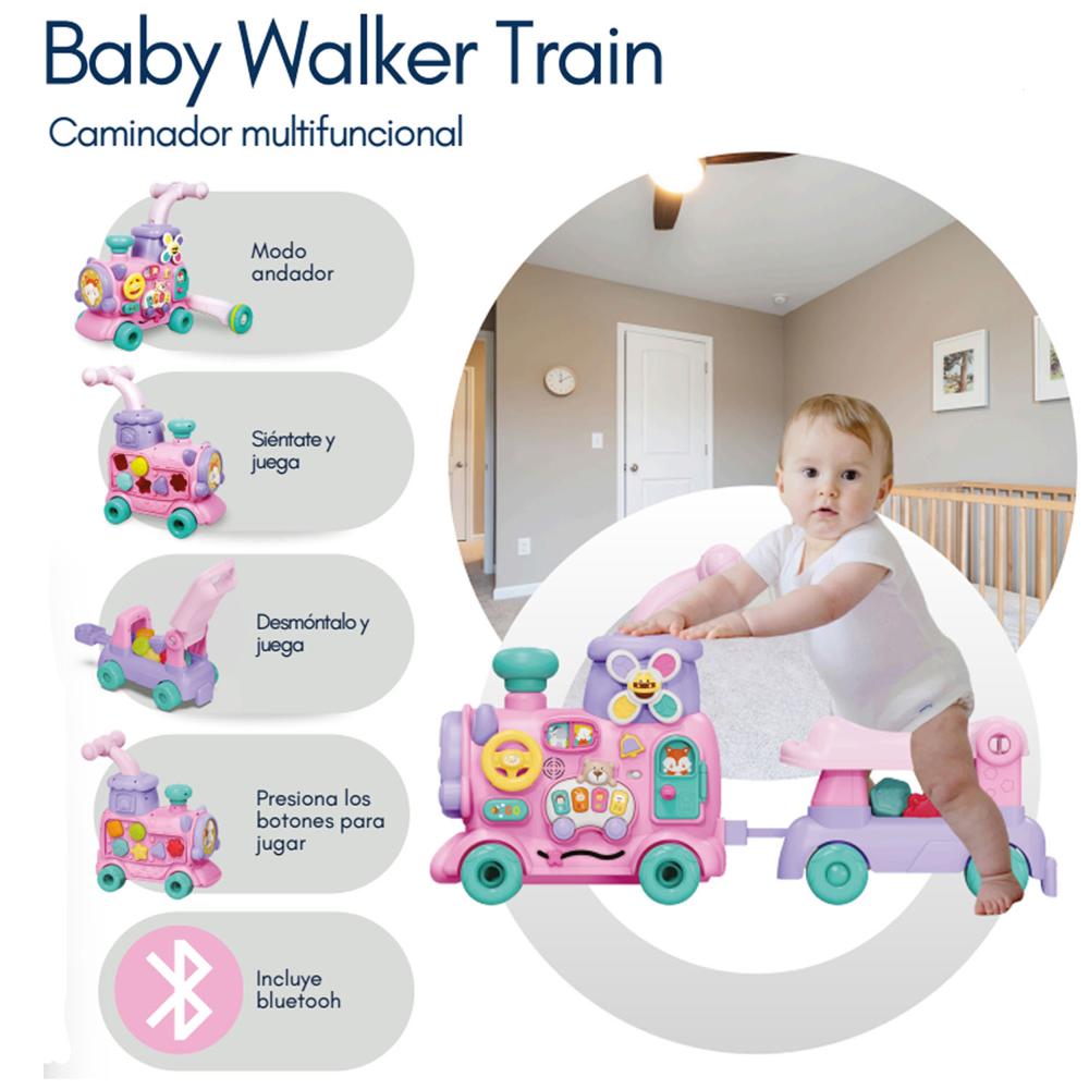 Caminador Multifuncional TRAIN WALKER 5 EN 1 Rosado