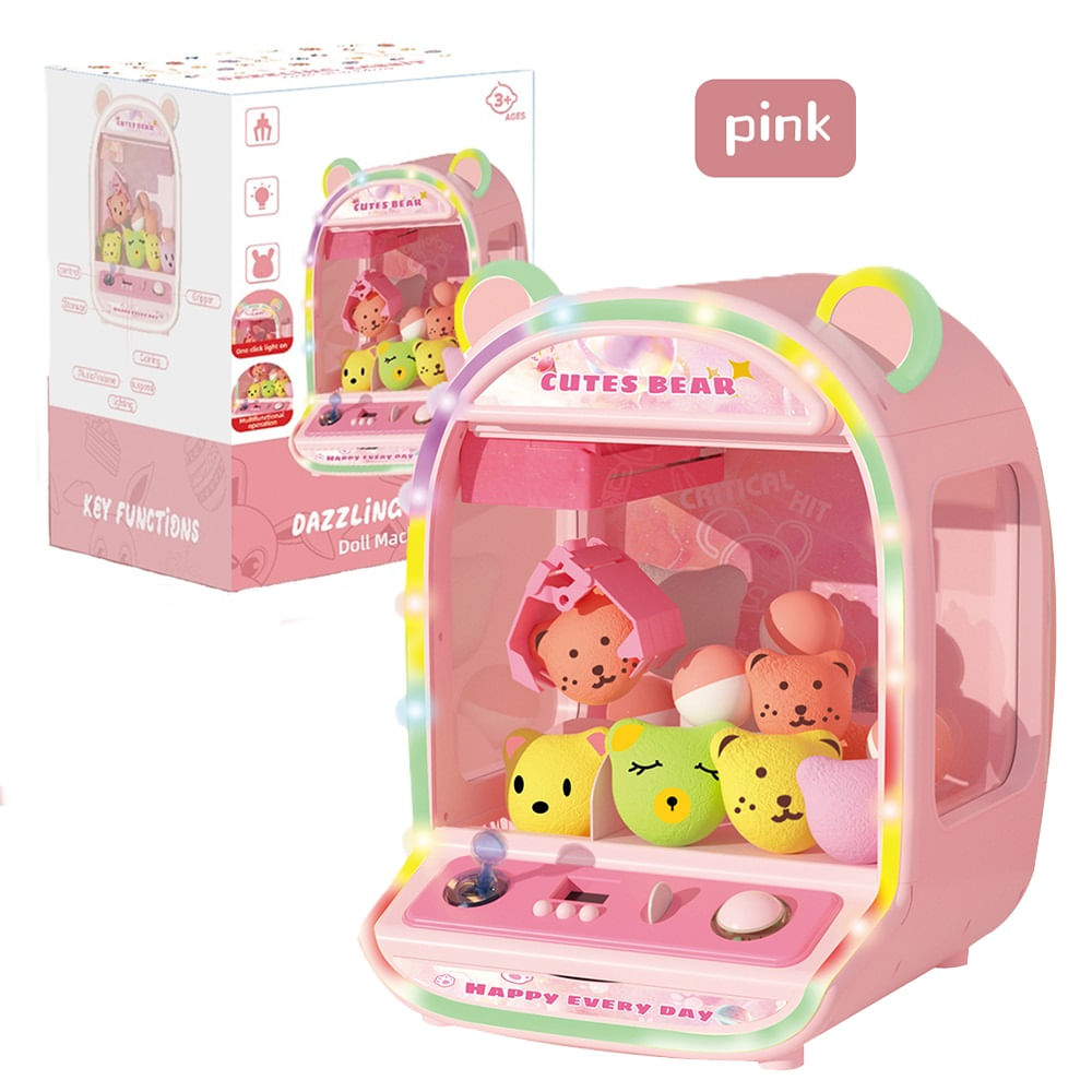 Juego Mini Maquina Garra de Sorpresas con Luces