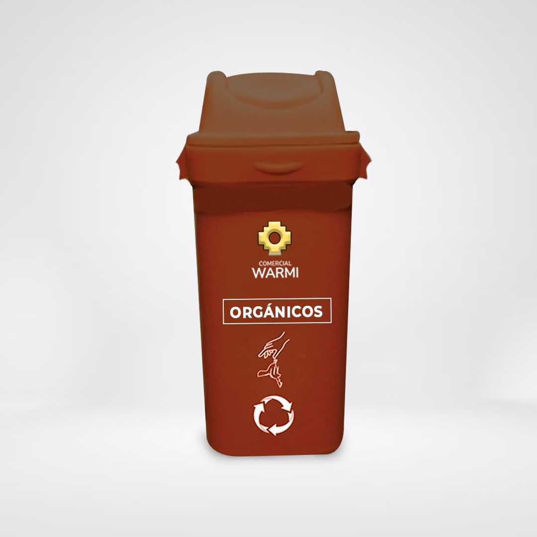 Tacho Modelo Ecoplast Vaivén WARMI 55L Marrón Orgánicos