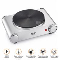 Estufa Eléctrica Individual RAF R.8071 Compacta Con Protección Contra Sobrecalentamiento 1000W