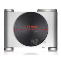 Estufa Eléctrica Individual RAF R.8071 Compacta Con Protección Contra Sobrecalentamiento 1000W