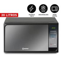 Horno Microondas HMM-20N 20 Litros Negro
