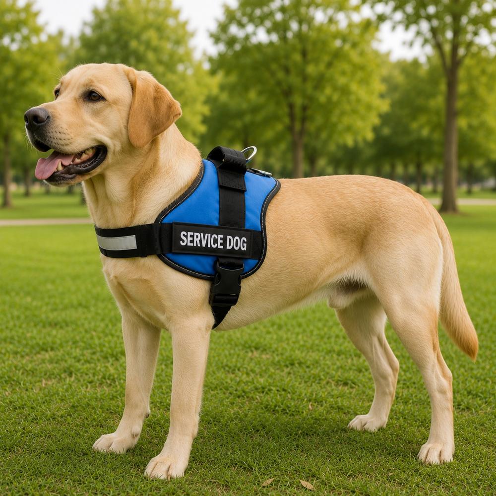 Pechera para Perros Service Dog Azul XL