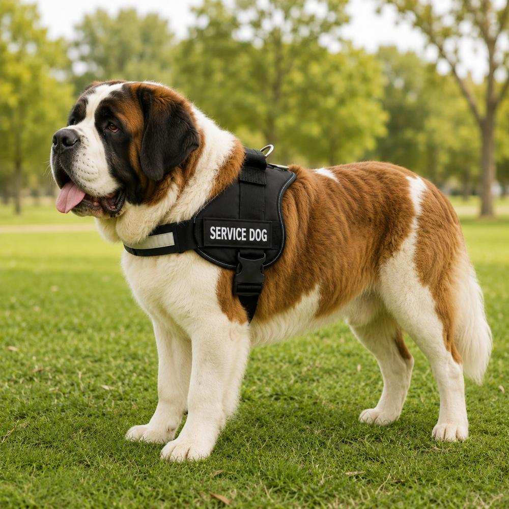 Pechera para Perros Service Dog Negro XL