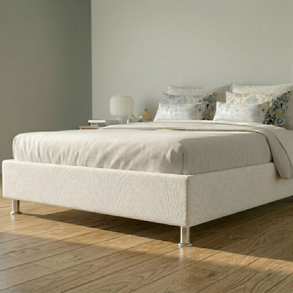 Box Tarima Essenza King - Blanco Multicolor