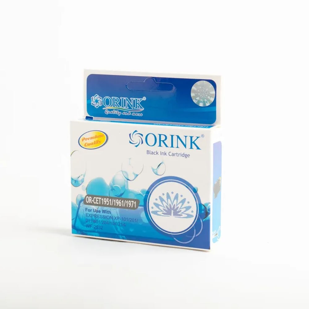 Cartucho de tinta Compatible Orink T 195 1  196 1  197 1 Negro  Black