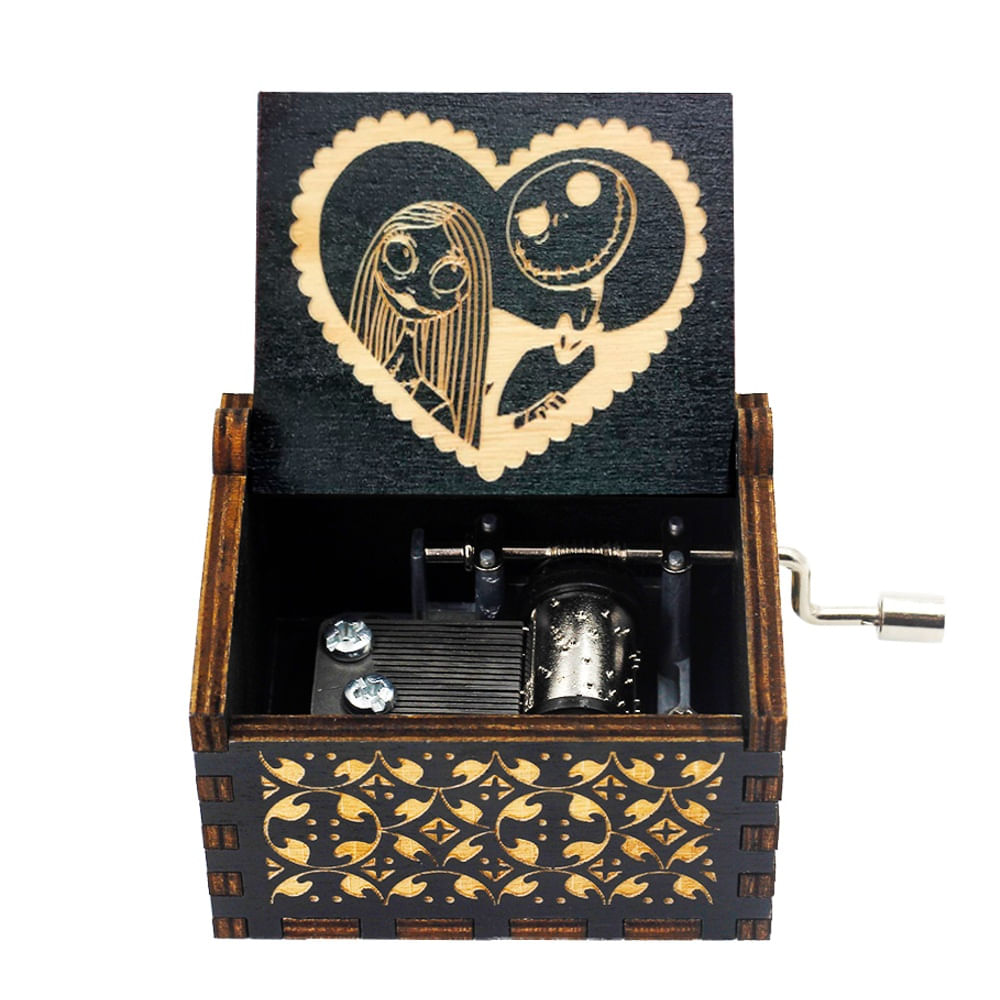 CAJA MUSICAL JACK SKELLINGTON Y SALLY FIGURA MUÑECOS FUNKO HALLOWEEN