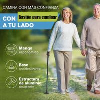 Bastón Plegable Adulto Mayor Magic Cane Luz 5 Niveles Soporte Genieka