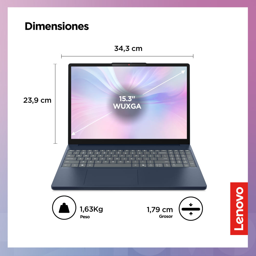 Laptop Lenovo Ideapad Slim 3i Core i7-13620H 15.3  512GB SSD 24GB RAM