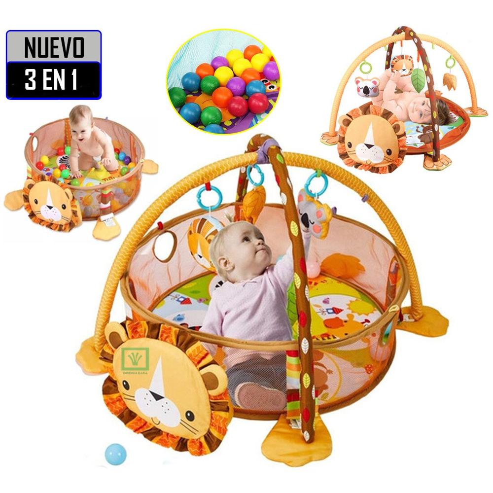 Gimnasio de Bebe Didáctico 3 en 1 con Pelotas Leon