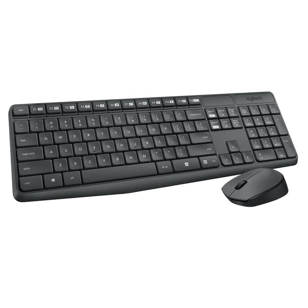 Teclado y Mouse Logitech Mk235 Wireless Black