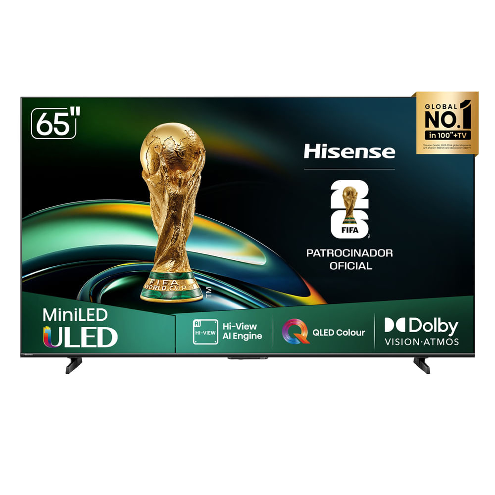 Televisor smart Hisense 65 4K UHD ULED MiniLED Vidaa TV 65U6QV