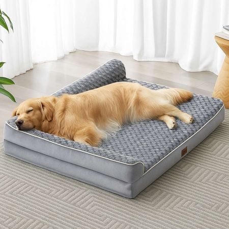 Ergo Bed - Cama Ergonómica para Perros -Talla L - Turquesa