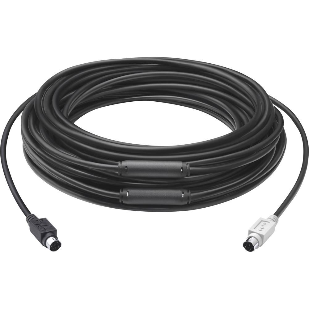 Logitech GROUP Extender Cable 49.2' Mini-DIN-6 Compatible con Conferencias