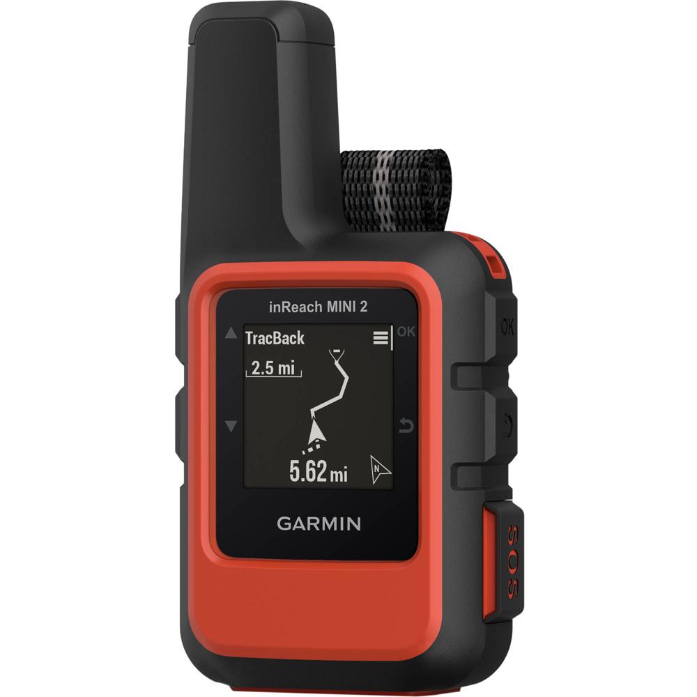 Garmin inReach Mini 2 Comunicador Satelital - Rojo Llama, Red Global, SOS Interactivo, Bat