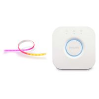 Philips Hue Bridge & Gradient Lightstrip Base Kit 80"" - Multicolor LED, Soporta hasta 50 B