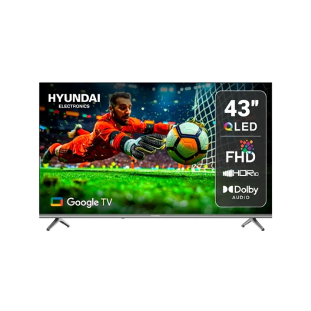Smart TV Hyundai 43 HYLED4326QG QLED Full HD Google TV Negro