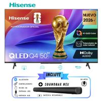 Televisor Hisense QLED 50 Full HD Smart Tv 50Q4SV - Soundbar Nex