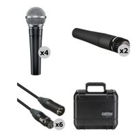 Shure SM58 y SM57 Micrófonos con Cables y Estuche iSeries ATA