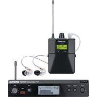 Shure PSM 300 Sistema de Monitoreo In-Ear Estéreo con IEM H20: 518-541 MHz, Audio Digital