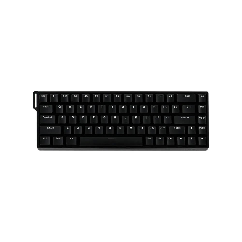 Teclado Gamer Aula WIN68HE Cableado Magnetic Switch Negro/Grey Wood