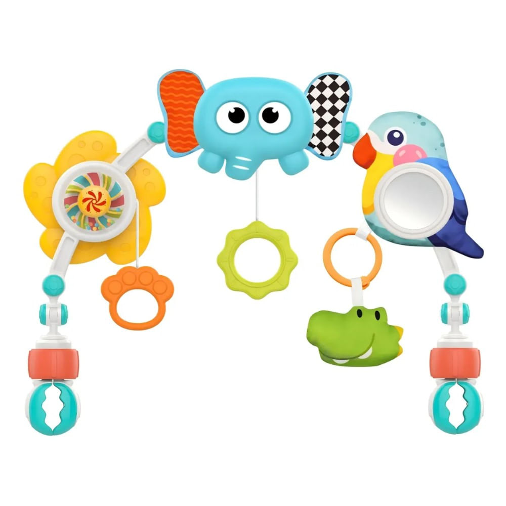 Arco Multifuncional Colgante de Coche Huanger Multicolor de Elefante Play Arch