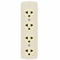Tomacorriente Industrial Ultra Electric 4 Tomas 25A 250V Con Punto Tierra