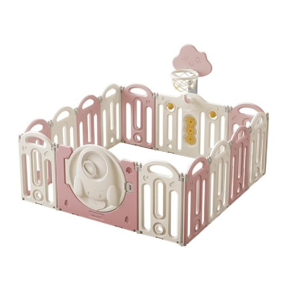 Corral de Juego con Alfombra EBABY850 -2 Rosado
