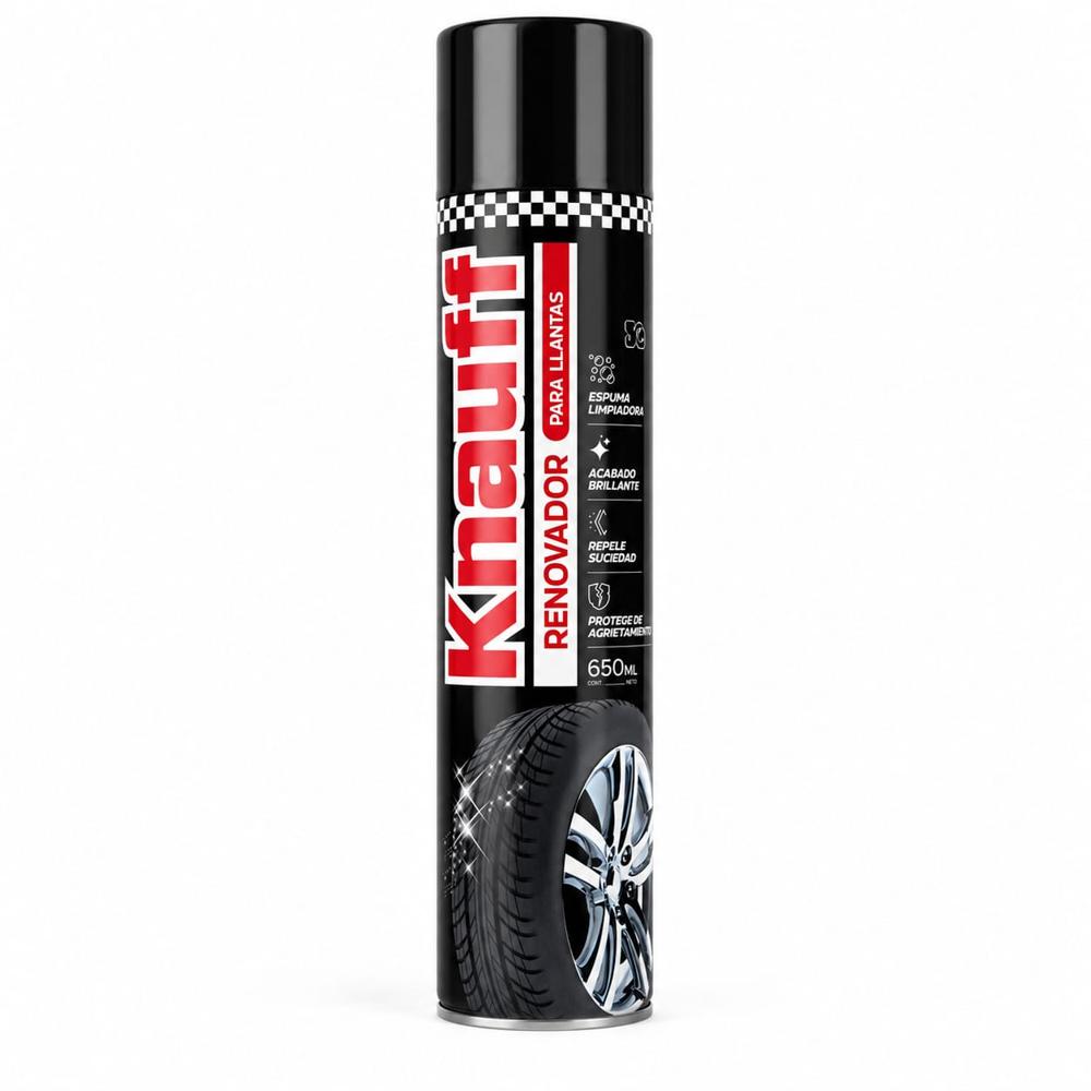 Limpiador Renovador Para Llantas Knauff 650ml Espuma Limpiadora Acabado Brillante
