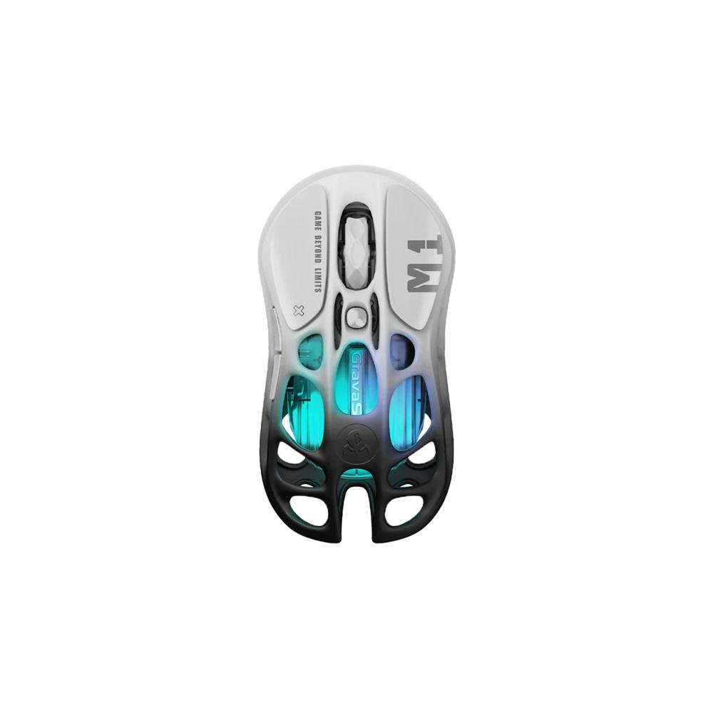 Mouse Gamer Gravastar Mercury M1 Pro Inalámbrico 26K DPI Gradient Black