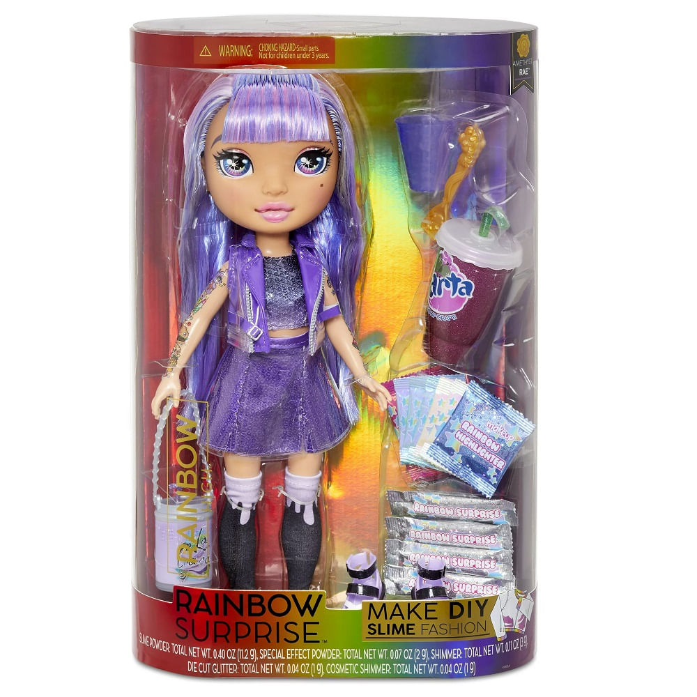 Muñeca Rainbow High Slime Fashion Amethyst Rae 35 Cm