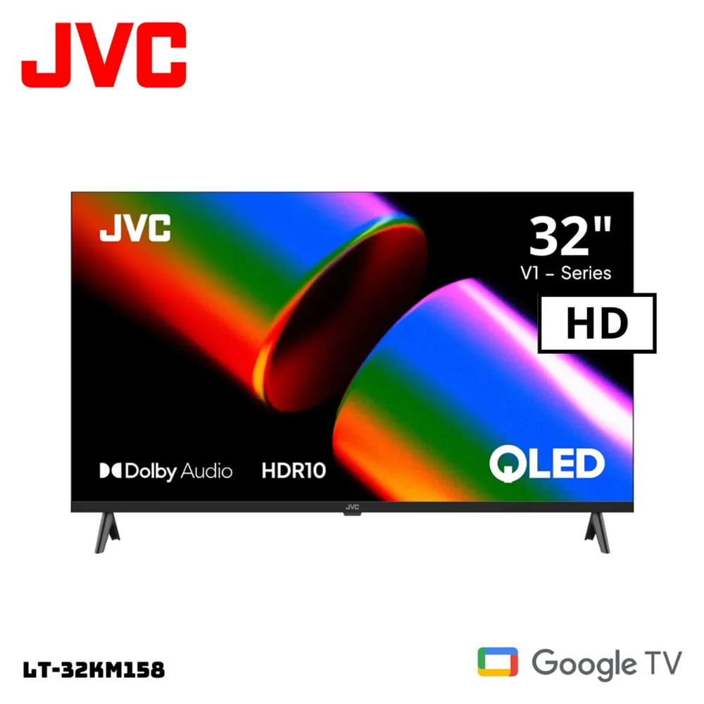 Led 32 Pulgadas JVC Google TV con control de voz -LT-32KM158