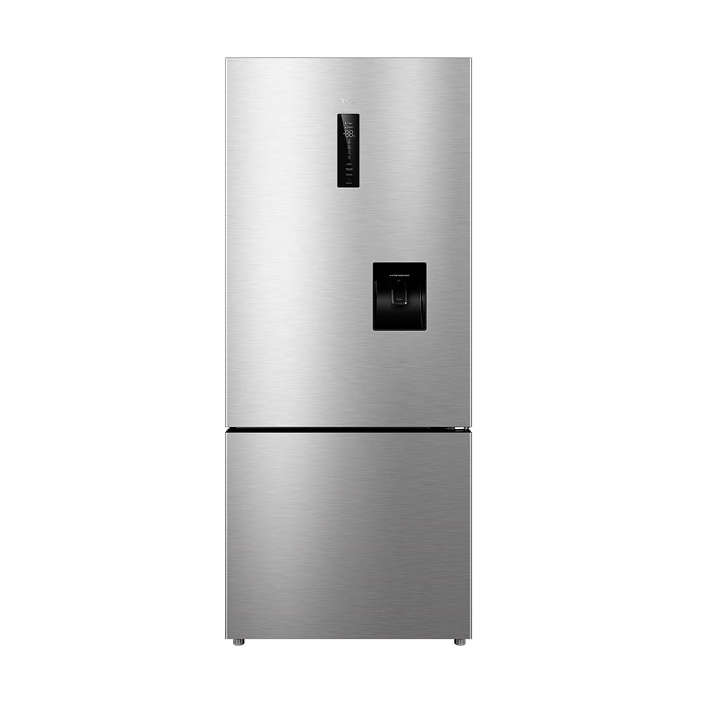 Refrigeradora Bottom Freezer TCL P418BFN 416 L No Frost plateado