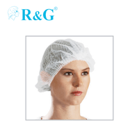 Toca tipo tira / cofia /gorro R&G Blanco Caja*100und