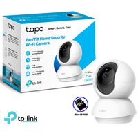 Cámara de Seguridad Wi Fi Tp Link Tapo C210 Giratoria 360 3Mp Sd 64Gb