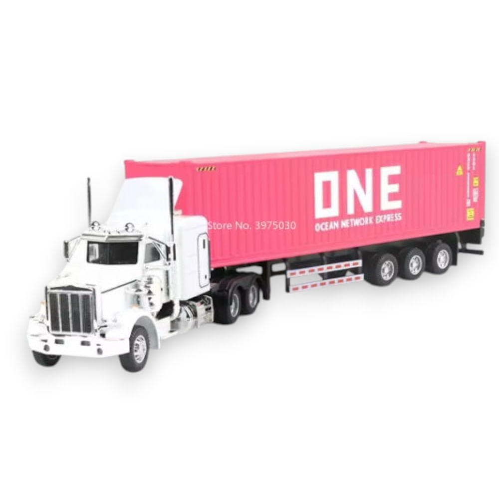 Camión Container Kenworth Blanco One - Full Metal 1-43